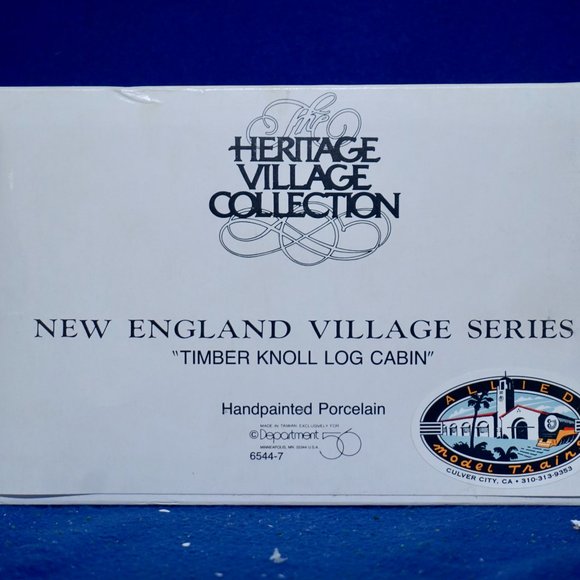 Department 56 - Timber Knoll Log Cabin (New England Village...